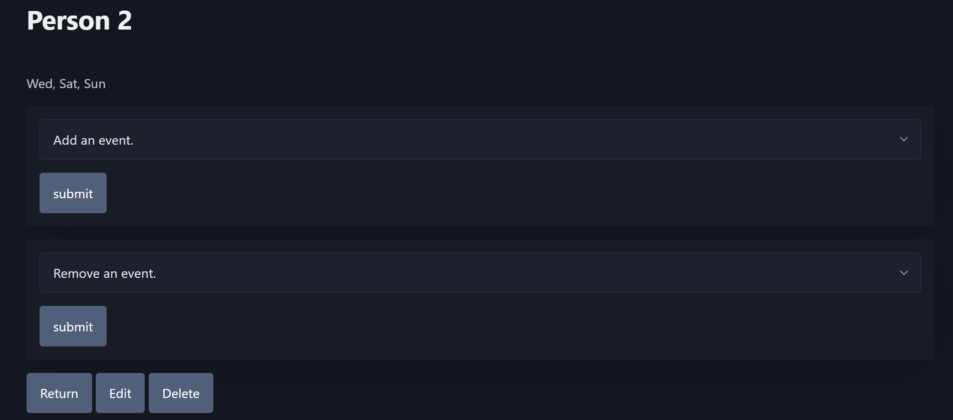 SCREENSHOT OF AN INFO PAGE FOR A EVENT