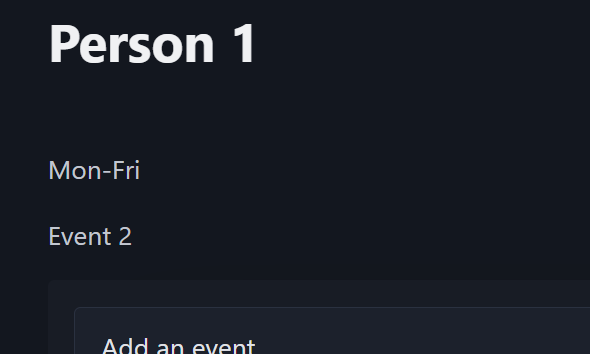 SCREENSHOT OF AN EVENT BEING REMOVED