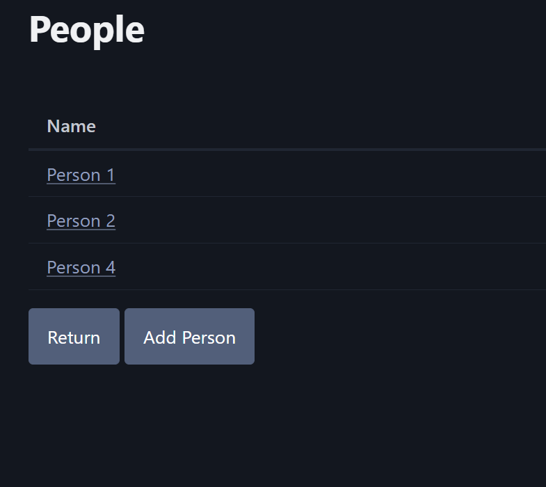 SCREENSHOT OF THE NEWLY ADDED PERSON